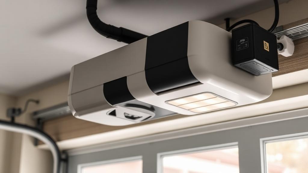 Modern garage door opener with surge protection features